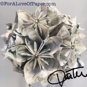 paper flowers made of white rose paper